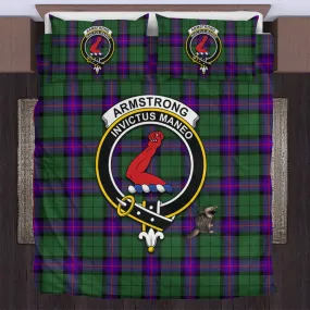 Armstrong Modern Tartan Bedding Set with Family Crest