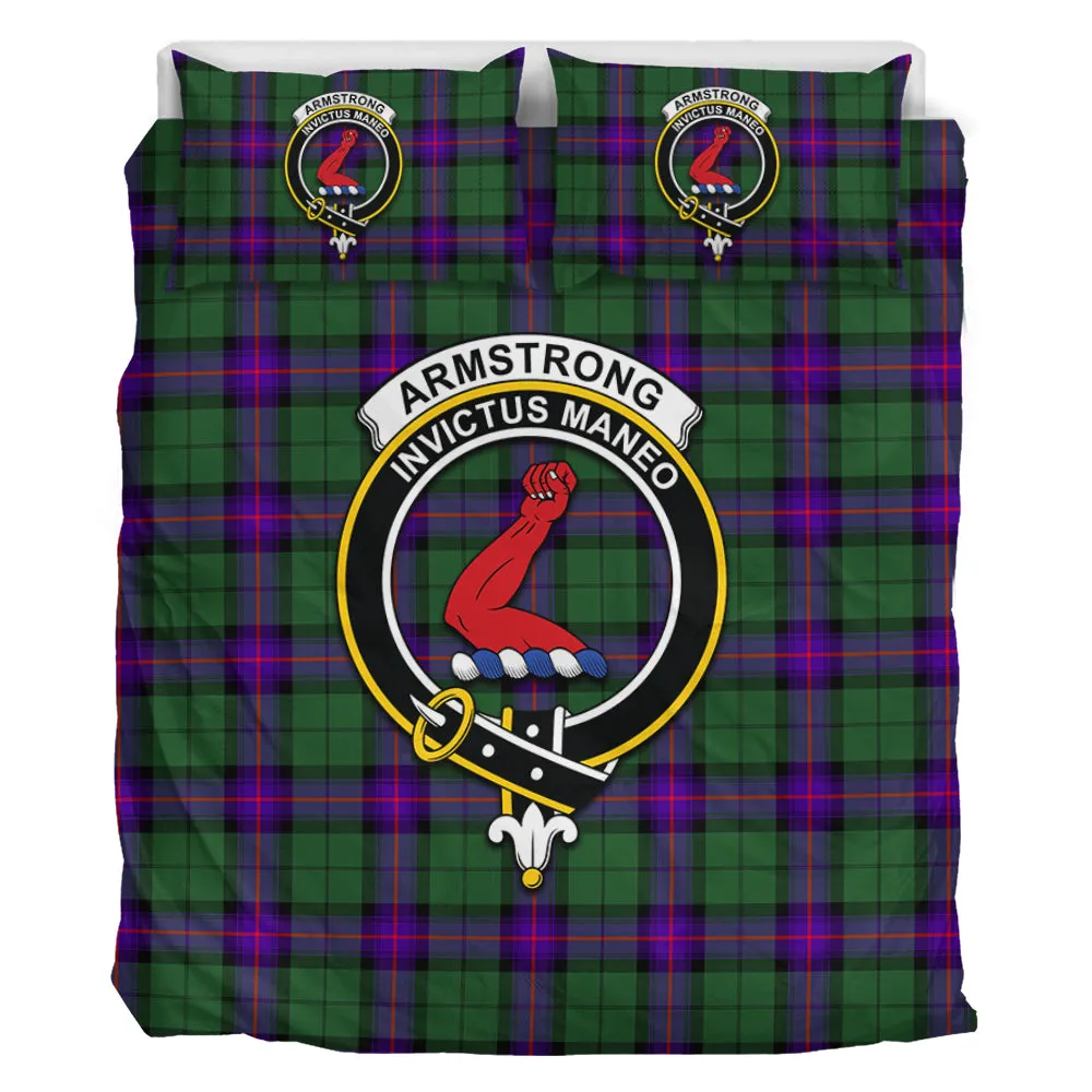 Armstrong Modern Tartan Bedding Set with Family Crest