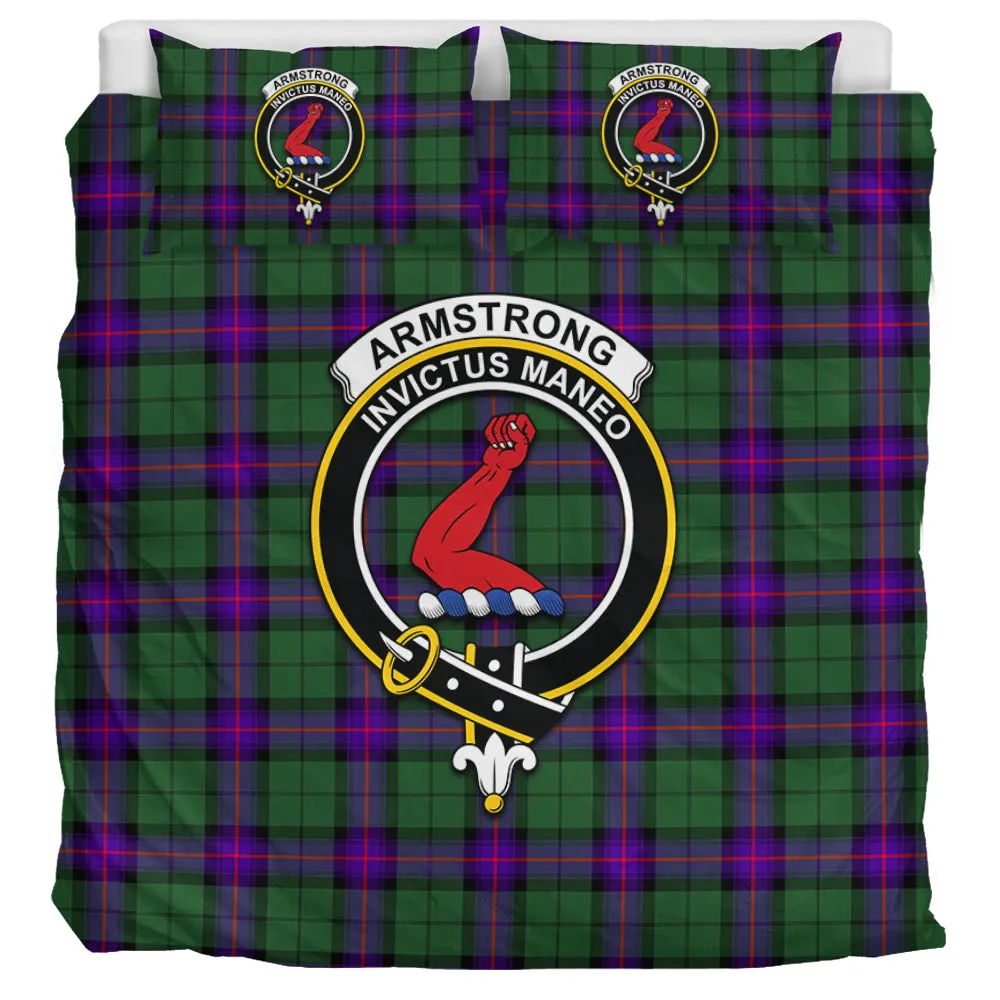 Armstrong Modern Tartan Bedding Set with Family Crest