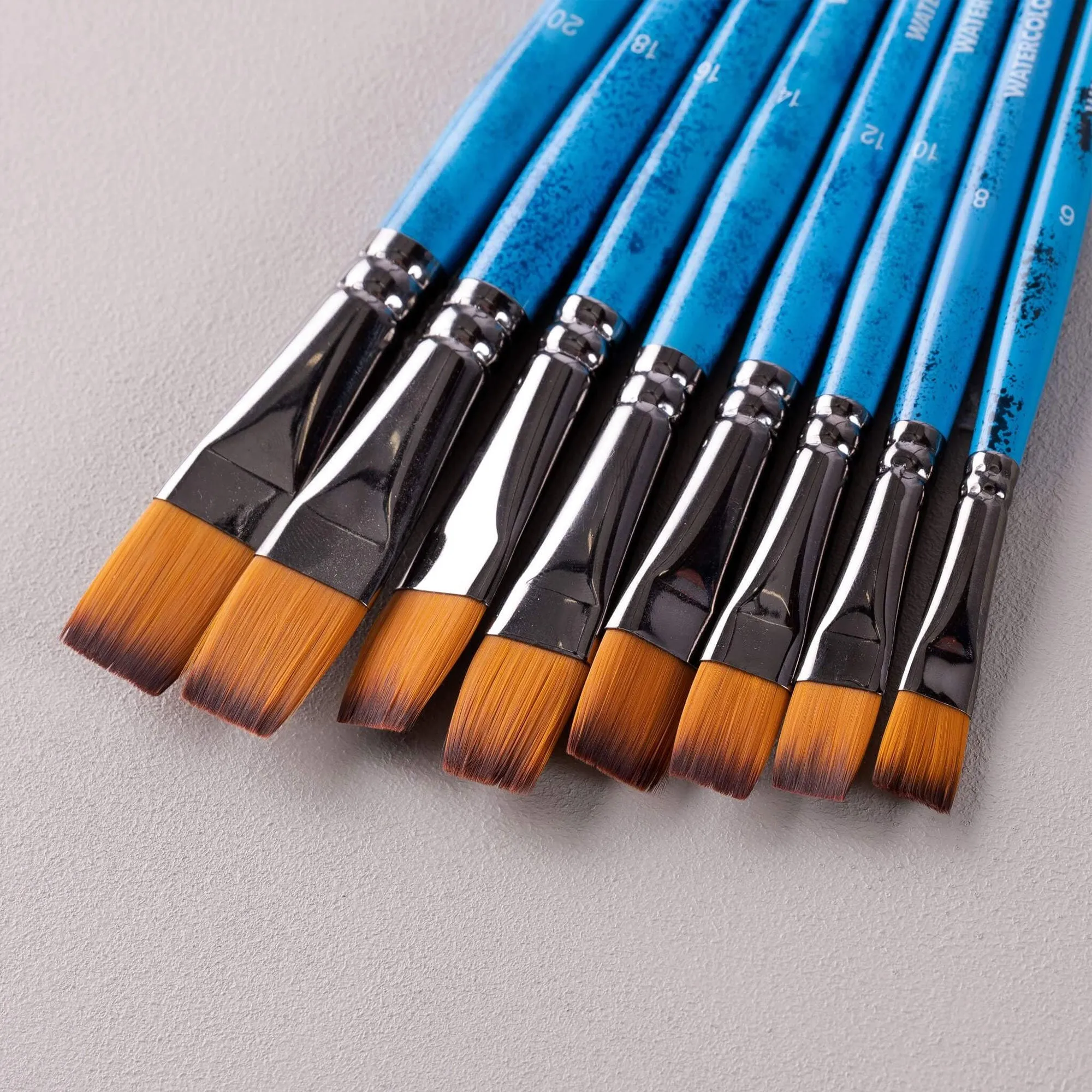 ARTdiscount Watercolour Brushes - Flat