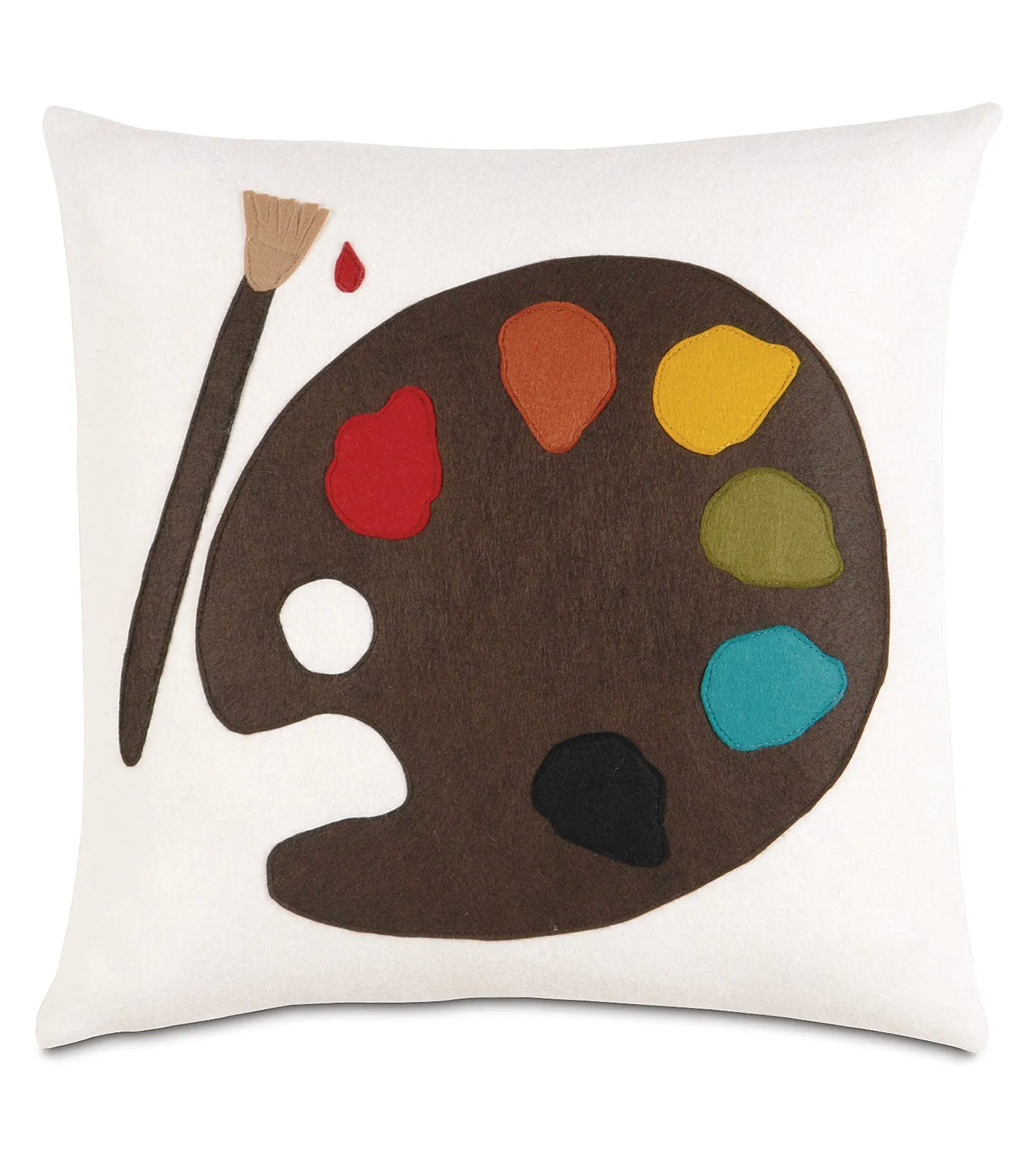 Artist Palette Throw Pillow Cover 16x16