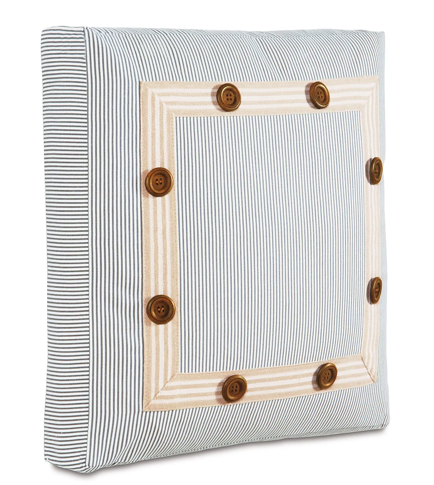 Austin Pinstriped Boxed Pillow Cover 18x18x2