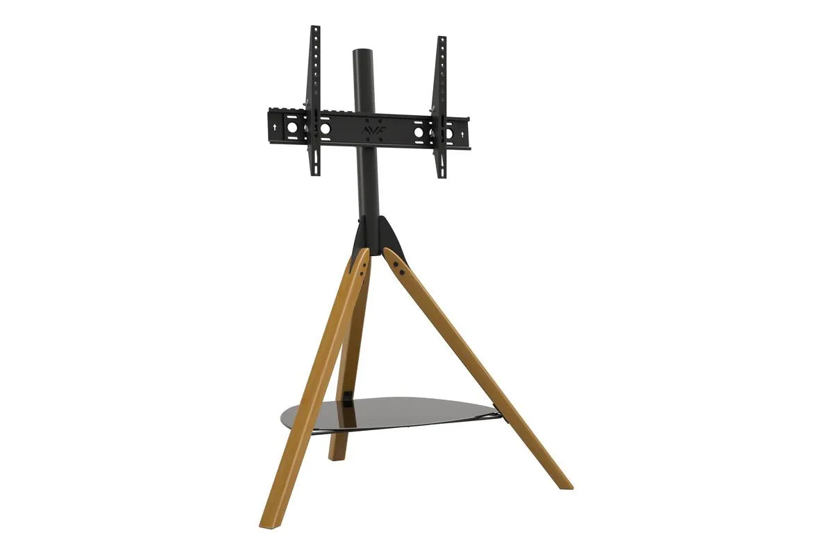 AVF Hoxton Freestanding Tripod TV Stand | Light Wood | FSL1000HOXLWB