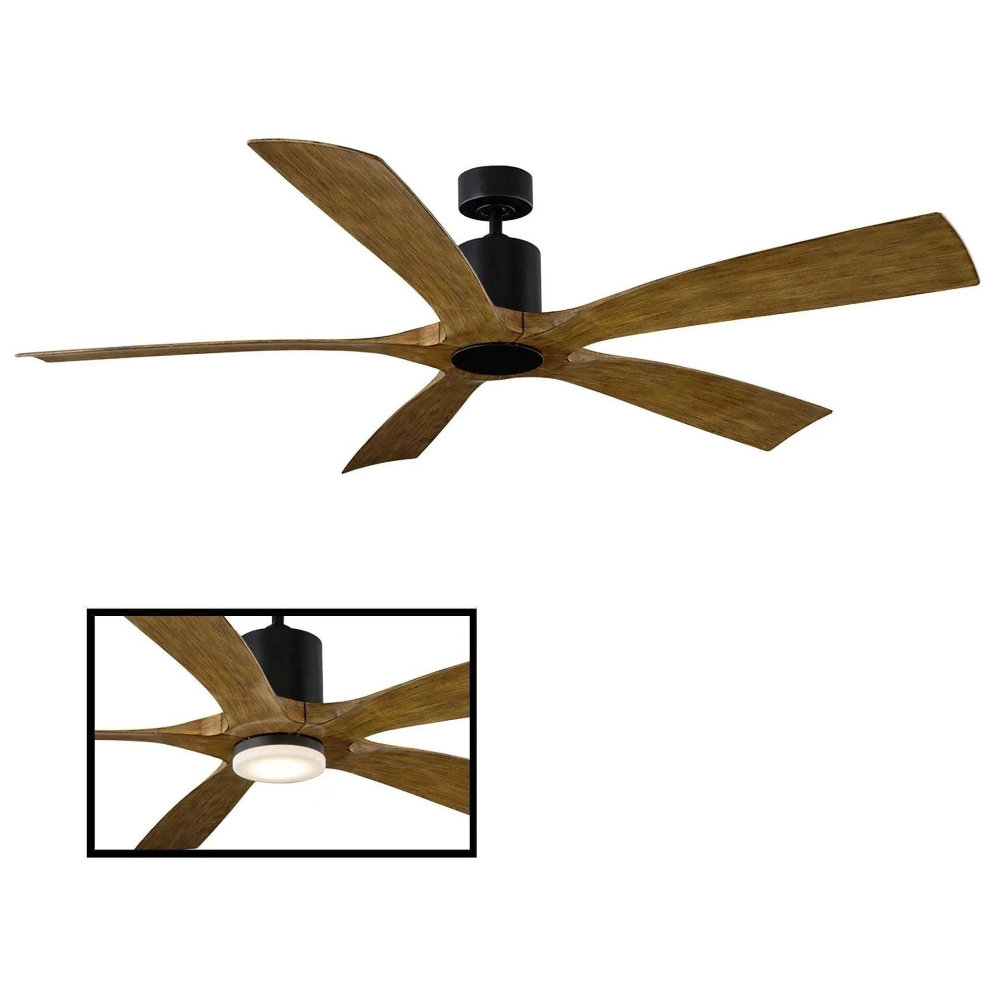 Aviator Indoor/Outdoor 5-Blade 70" Smart Ceiling Fan with Remote Control