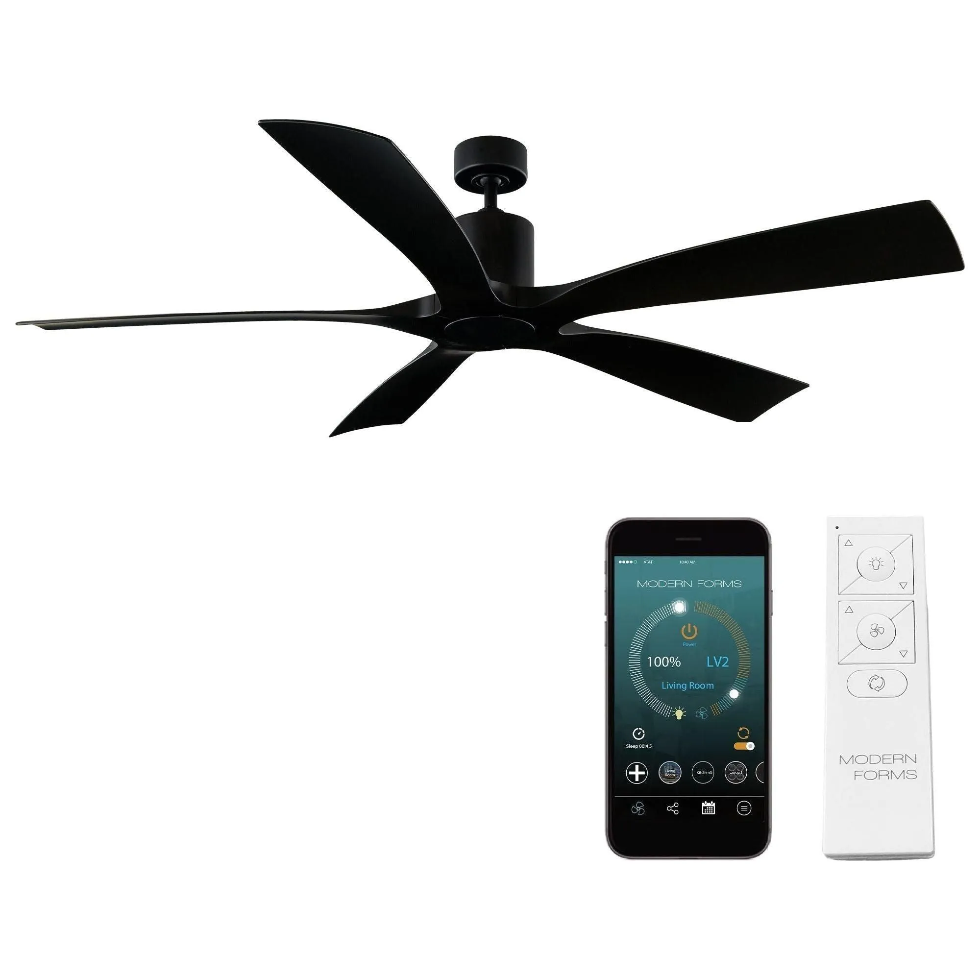 Aviator Indoor/Outdoor 5-Blade 70" Smart Ceiling Fan with Remote Control