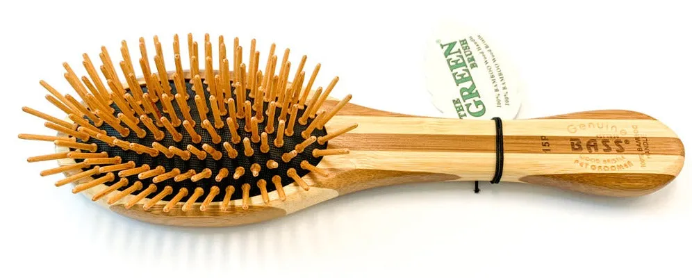 Bass Oval Wooden Pin Brush - Small - 15P