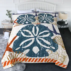 Beachy Sand Dollar Comforter Set