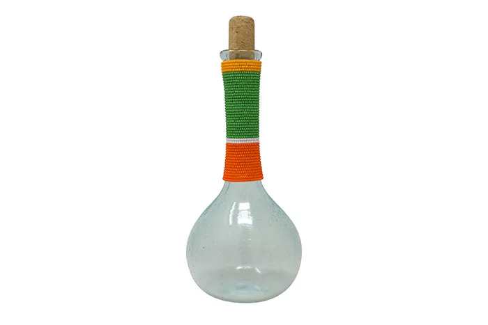 BEADED TALL OIL BOTTLE