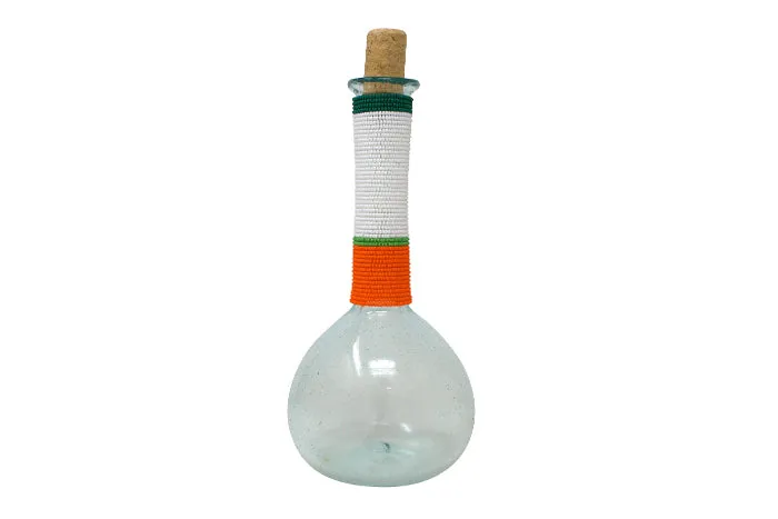 BEADED TALL OIL BOTTLE