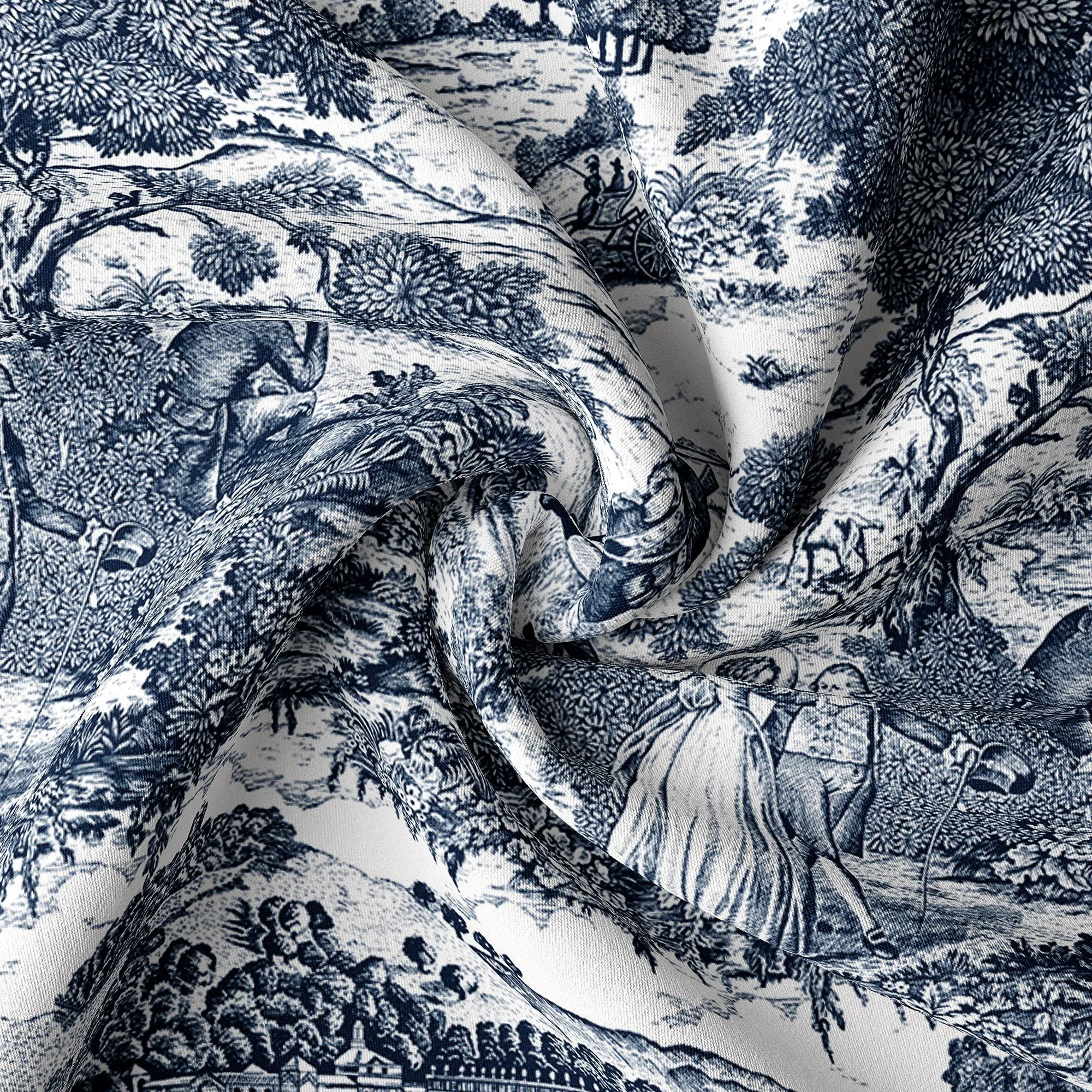 Beau Toile Blue Bedding