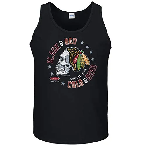 Black & Red 'Til I'm Cold & Dead | Chicago Pro Hockey Fan Apparel