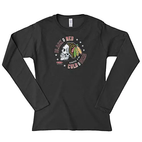 Black & Red 'Til I'm Cold & Dead | Chicago Pro Hockey Fan Apparel