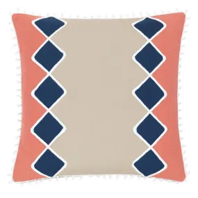 Blue Diamonds Outdoor Throw Pillow Cover 20x20