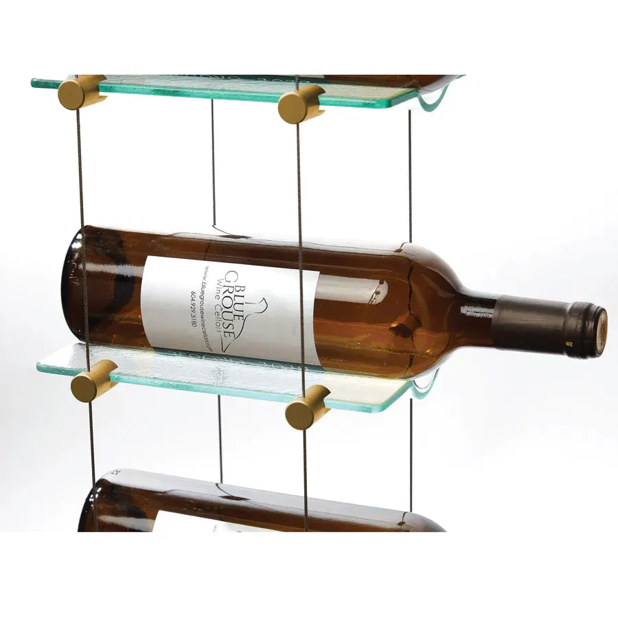 Blue Grouse 12 Bottle Float Cable Wine Racking Display Kit