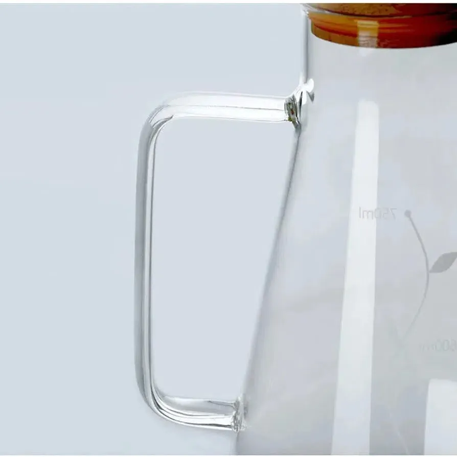 Borosilicate Glass Pitcher 940ml Oil-Vinegar Dispenser Pot