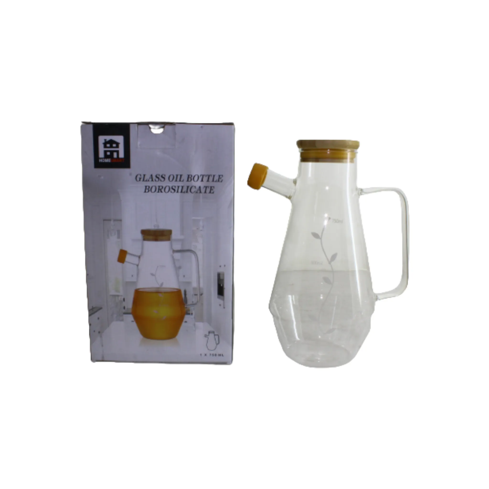 Borosilicate Glass Pitcher 940ml Oil-Vinegar Dispenser Pot