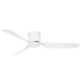 Brilliant Preston 48in Hugger DC Ceiling Fan with CCT Light - Matt White