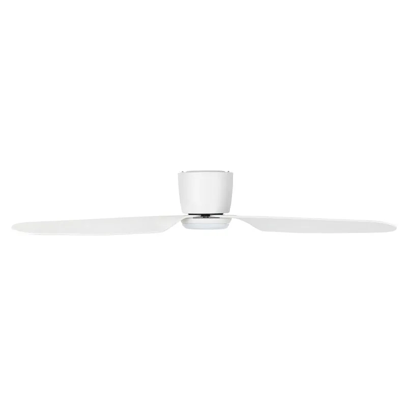 Brilliant Preston 48in Hugger DC Ceiling Fan with CCT Light - Matt White