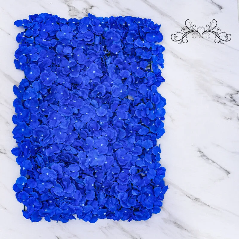 Bulk 4 Panels Artificial Flowers Backdrop Hydrangea Flower Wall Mat Backdrop UV Protected Wholesale