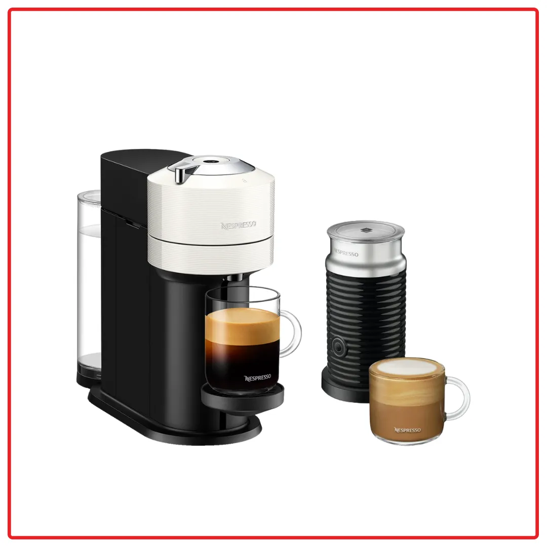 [Bundle Deal] Nespresso Vertuo Next GDV1 (White) Coffee Machine & Aeroccino Milk Frother