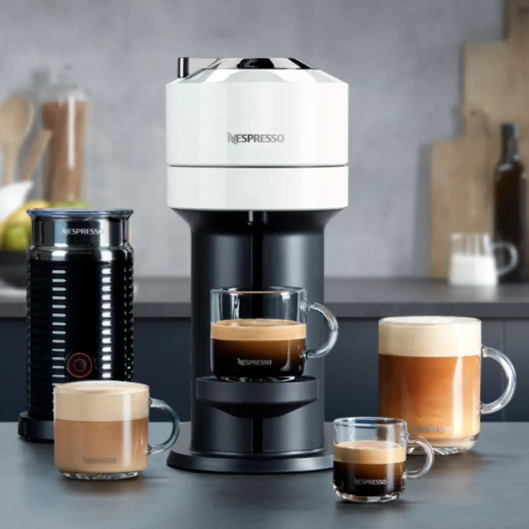 [Bundle Deal] Nespresso Vertuo Next GDV1 (White) Coffee Machine & Aeroccino Milk Frother