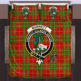 Burnett Tartan Bedding Set with Family Crest