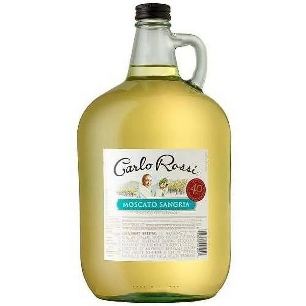 Carlo Rossi Moscato Sangria Wine, California, 4 Liter Glass Bottle