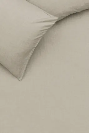 Cashmere Cotton Bedding in Beige Color