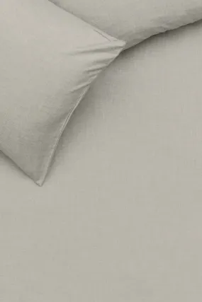 Cashmere Cotton Bedding in Light Grey Color