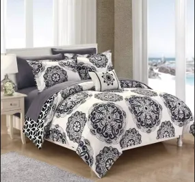 Chic Home Barcelona 6-PC Twin Midweight Reversible Comforter