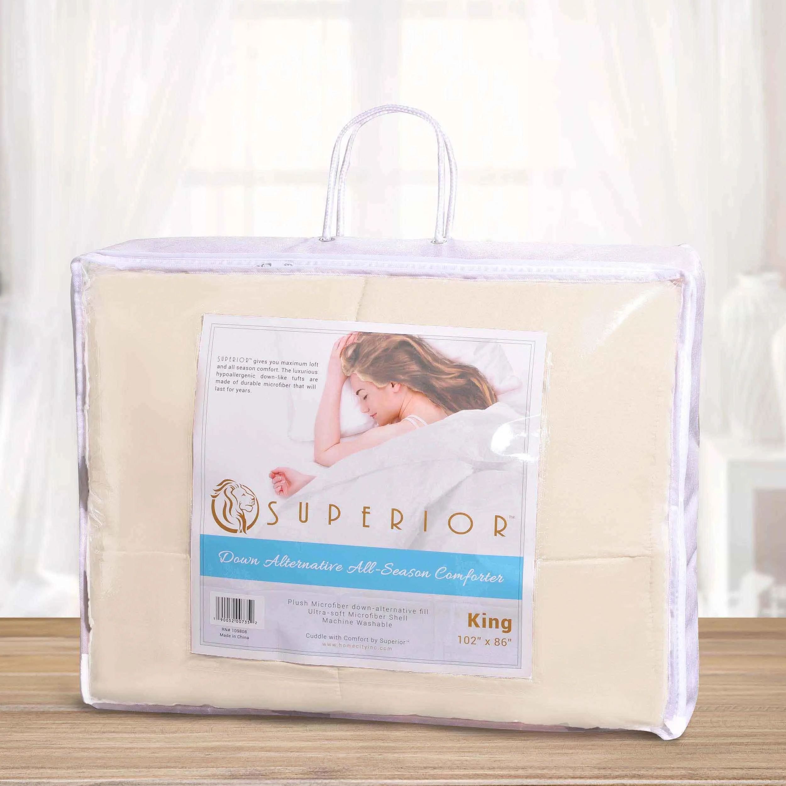 Classic All-Season Reversible Down Alternative Comforter