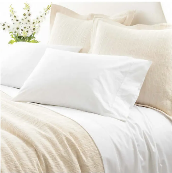 Classic Hemstitch White Standard Pillowcases Pair