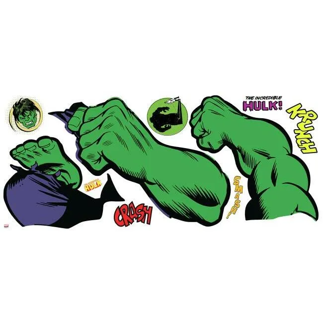 Classic Hulk Comic Giant Wall Decals