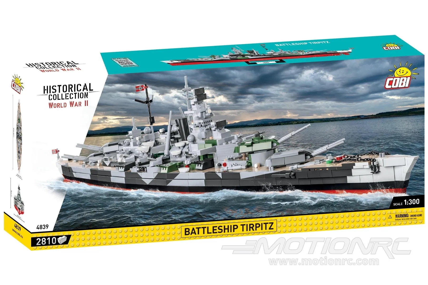 COBI Tirpitz Battleship 1:300 Scale  Building Block Set