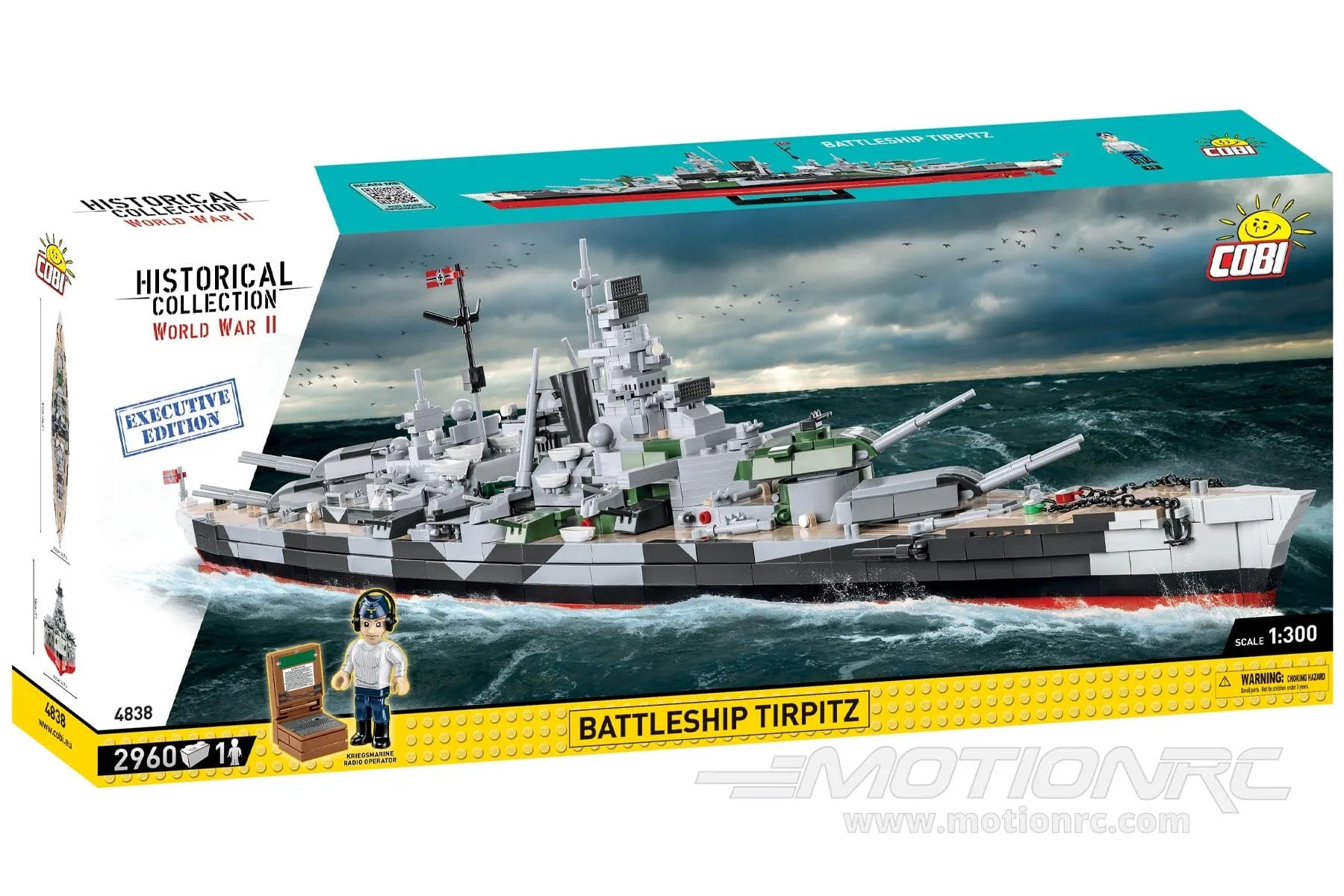 COBI Tirpitz Battleship 1:300 Scale Executive Edition Building Block Set