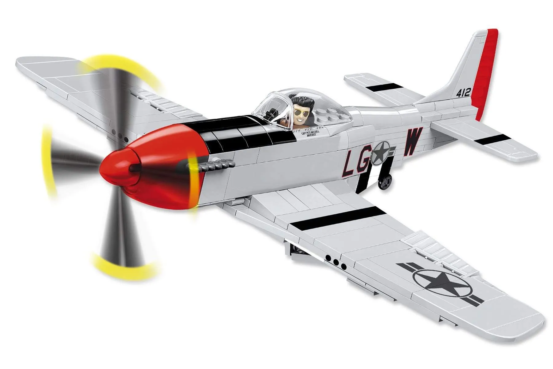 COBI Top Gun P-51D Mustang Aircraft 1:35 Scale Building Block Set