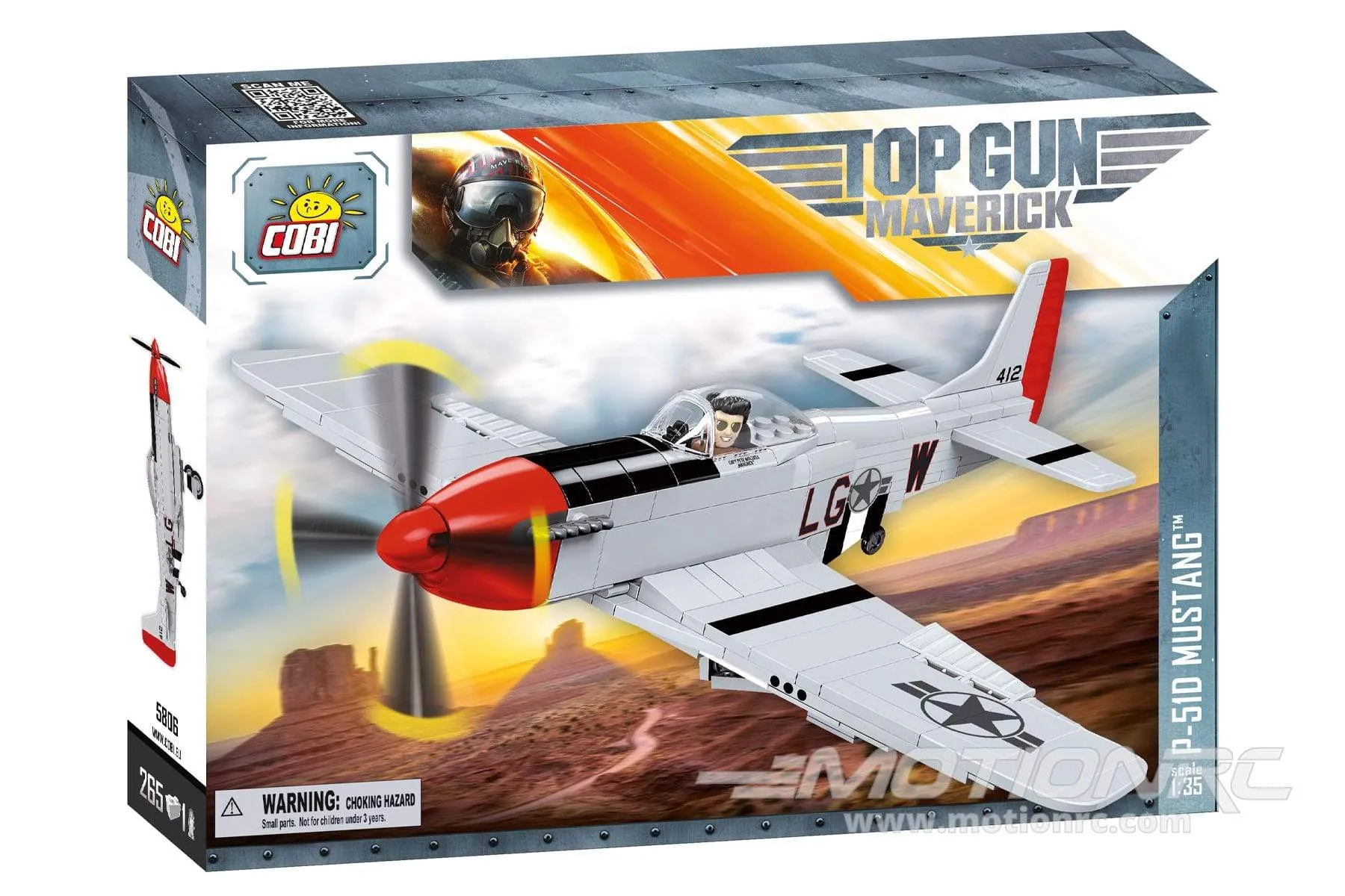 COBI Top Gun P-51D Mustang Aircraft 1:35 Scale Building Block Set