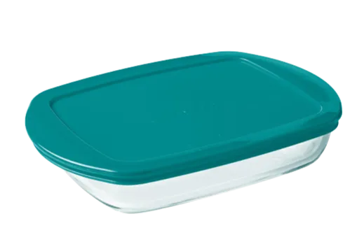 Cook & Store - Rectangular glass dish with lid compatible air fryer