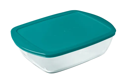 Cook & Store - Rectangular glass dish with lid compatible air fryer