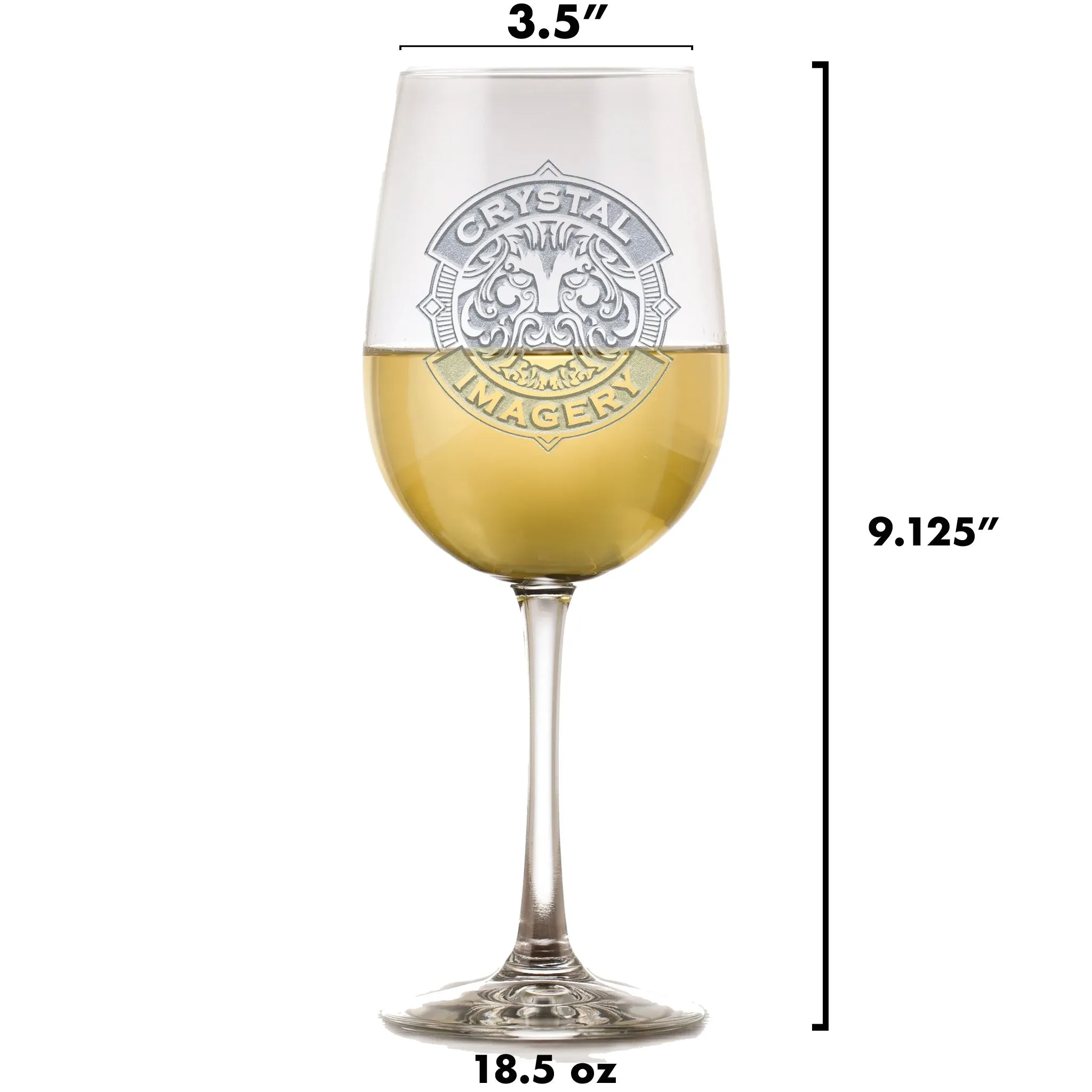 Corporate Logo Engraved Wine Glasses (Single Glass)