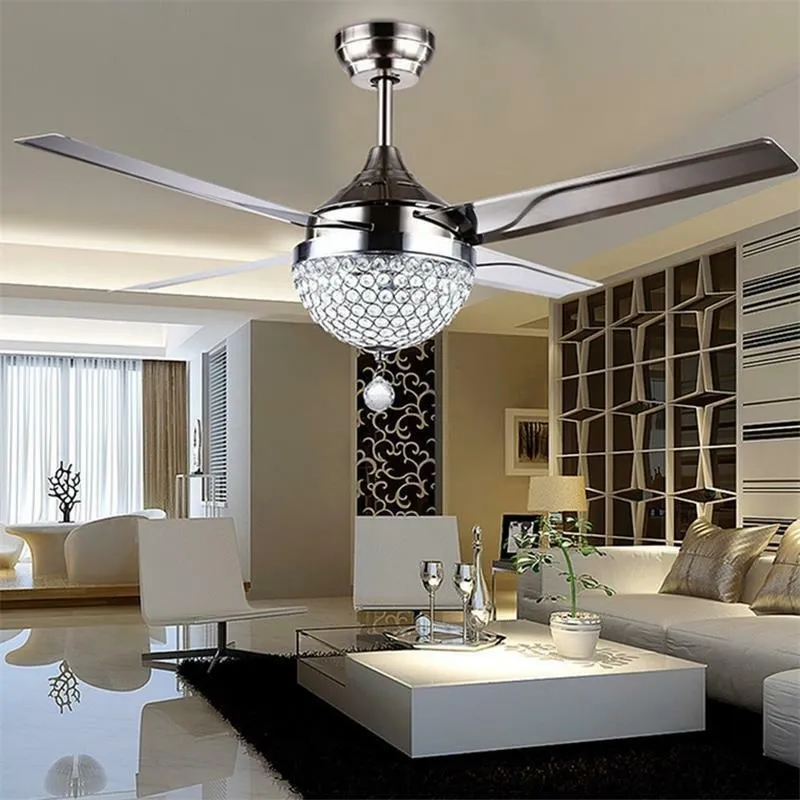 Crystal Ceiling Fan with LED Light