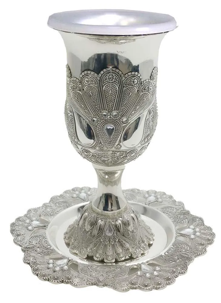 Crystal Kiddush Wine Cups & Goblet Collection