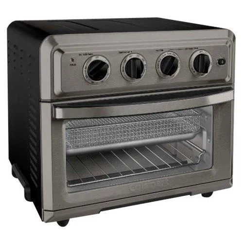 Cuisinart TOA-60BKS Convection Toaster Oven Air Fryer, Black Stainless - Refurbished