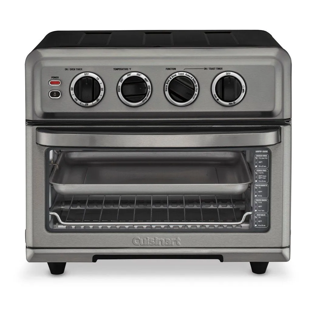 Cuisinart TOA-70BKS AirFryer Toaster Oven with Grill, Black Stainless Steel - Refurbished