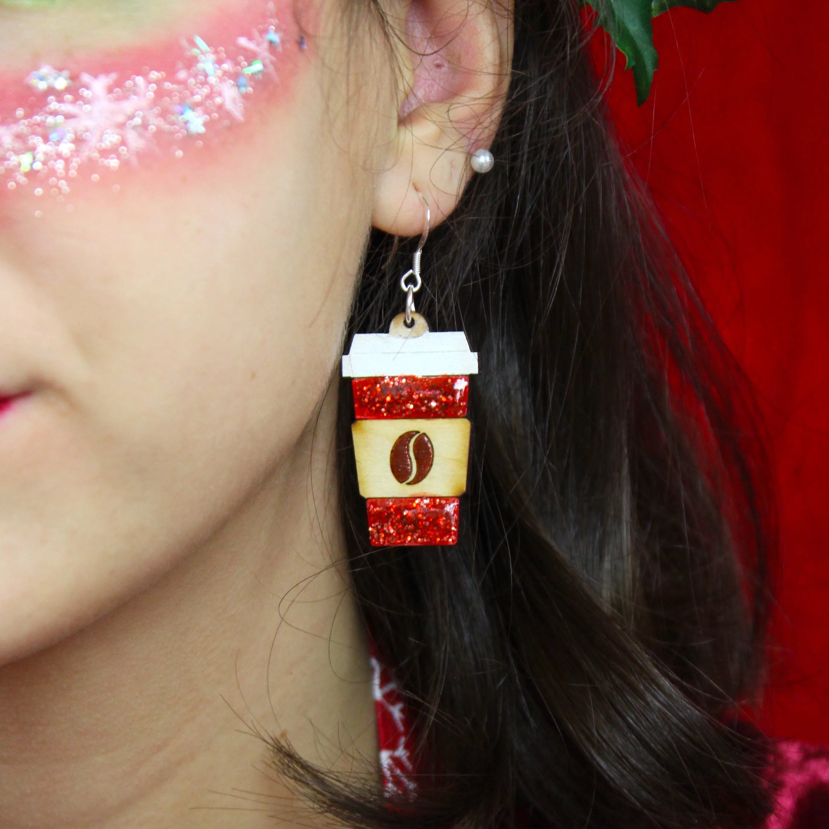 Cup Of Christmas Ambition Earrings