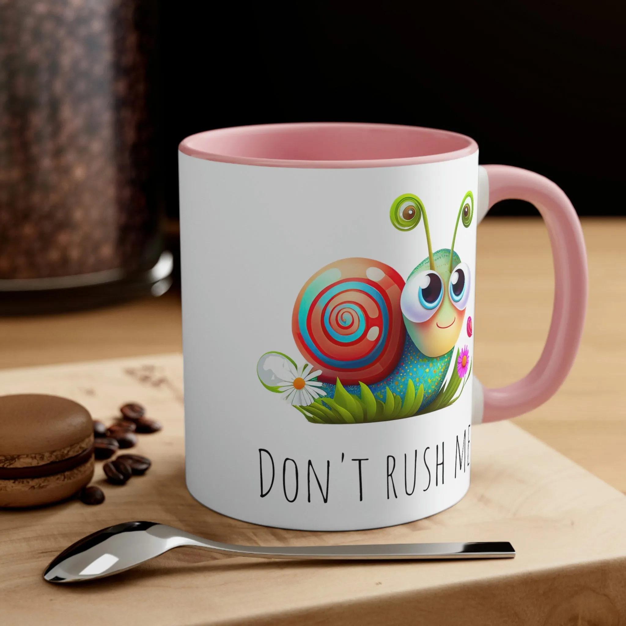 Cute Don't Rush Me snail 02 - Accent Coffee Mug, 11oz