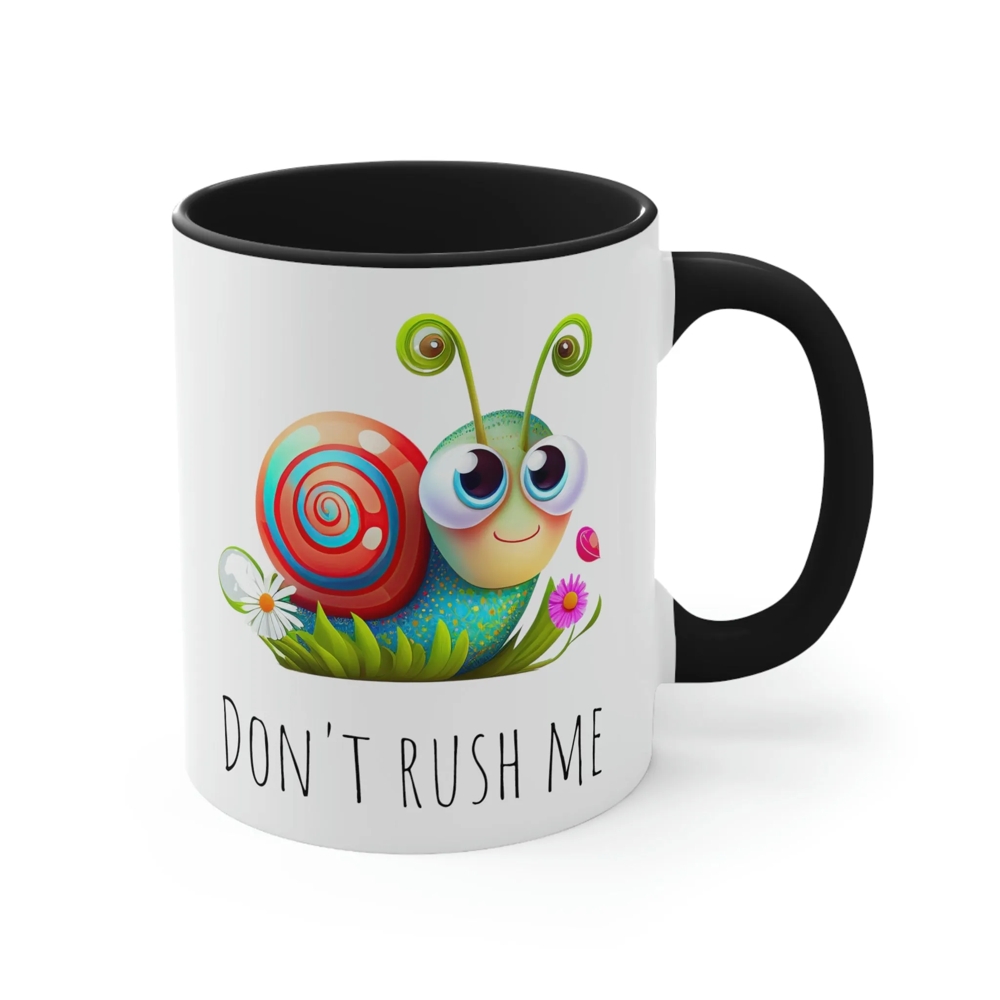 Cute Don't Rush Me snail 02 - Accent Coffee Mug, 11oz