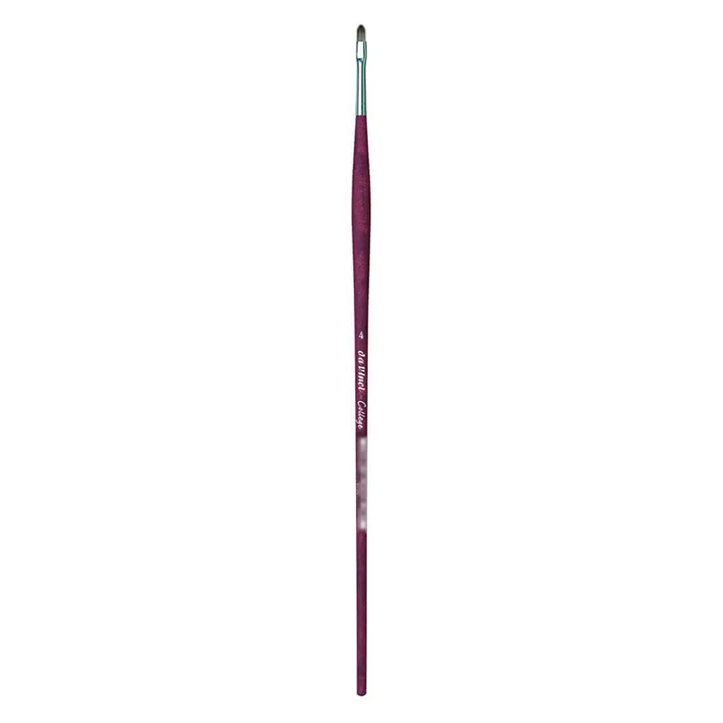 Da Vinci College Synthetic Brush Filbert Long Handle Size4