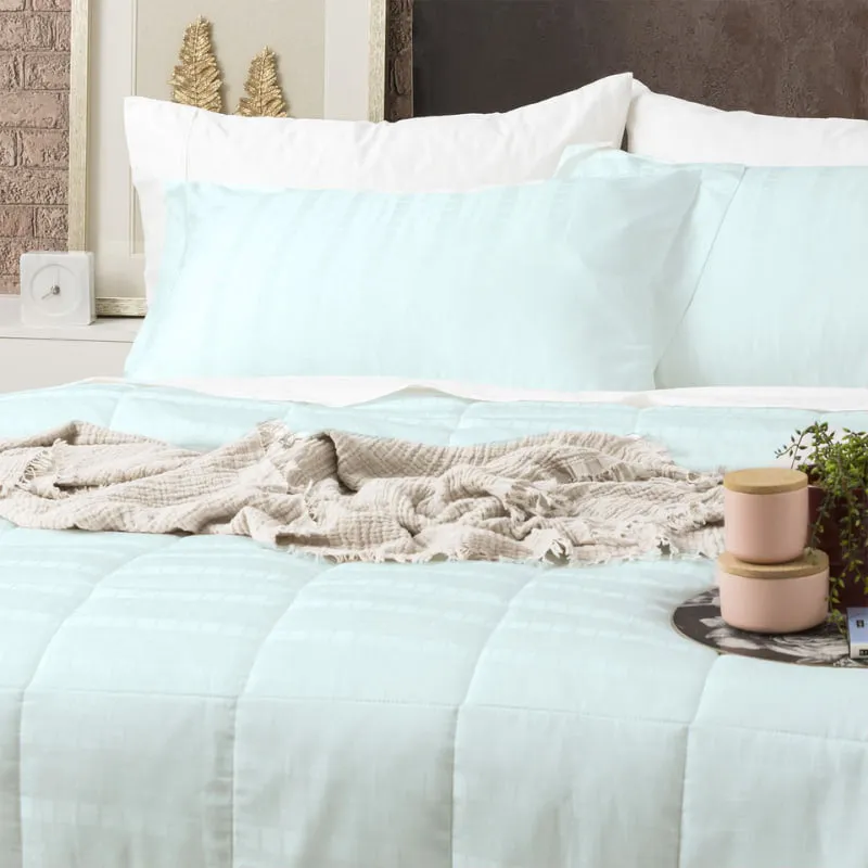 Ddecor Home Damask Sage 500 Thread Count Jacquard Cotton Comforter Set