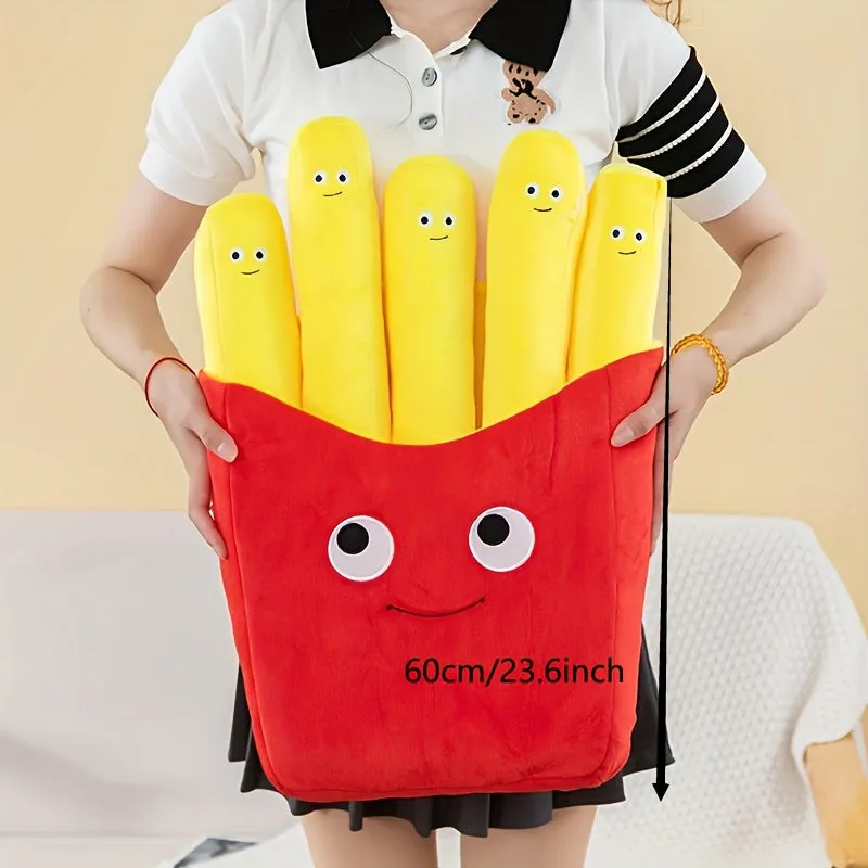 Deliciously Soft French Fries Plush Pillow - The Perfect Funny Food Gift! Christmas、Halloween、Thanksgiving Day